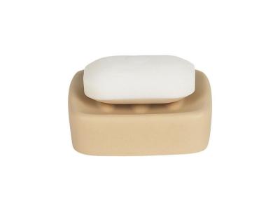 RETRO  porte savon - 3,5x10,5x10,5cm - beige