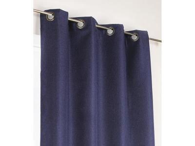 Rideau occultant (140 x H240 cm) Calypso Bleu roi