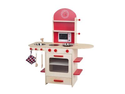 ROBA  98207 Cuisine en bois naturel et MDF peint avec accessoires