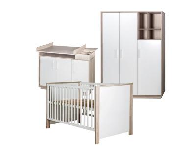 ROBA  Chambre B&eacute;b&eacute; Compl&egrave;te ""Olaf""  - Lit 70x140 cm + Commode &agrave; langer + Armoire