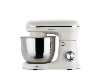 PRIXTON Robot P&acirc;tissier  KR250 Multifonctions 5 litres 1500W 10 Vitesses 3 accessoires Matte Cream
