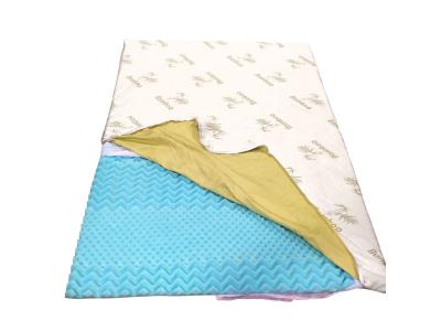 HERZBERG Surmatelas Ergonomique en Mousse &agrave; M&eacute;moire de Forme en Bambou 90x190