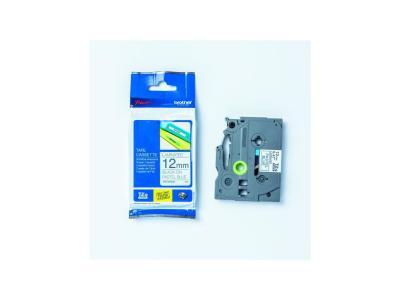 BROTHER   ruban lamin&eacute; noir sur bleu paste noir