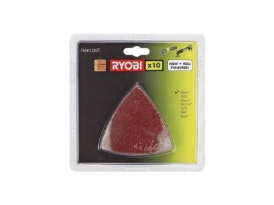 RYOBI Kit 10 triangles abrasifs  multitool OnePlus RAK10MT