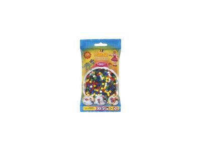 HAMA  - 1 000 perles standard MIDI (&Oslash;5 mm) m&eacute;lange 6 couleurs