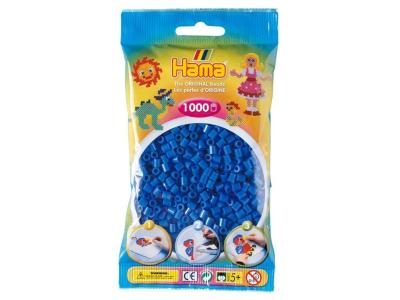 HAMA Sachet de 1000 perles midi bleu - 