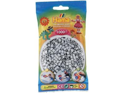 HAMA Sachet de 1000 perles  midi : gris clair 
