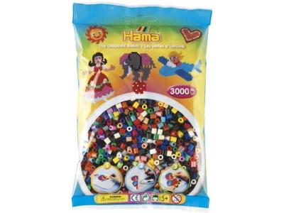 HAMA Perles &Agrave; Repasser En Sachet M&eacute;&eacute;lange 201-67 Env. 3000 Pc Multicolore