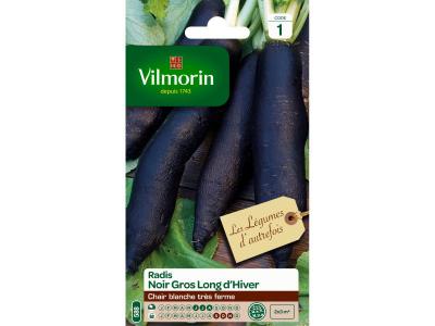 VILMORIN  - Sachet graines Radis Noir Gros Long d'hiver