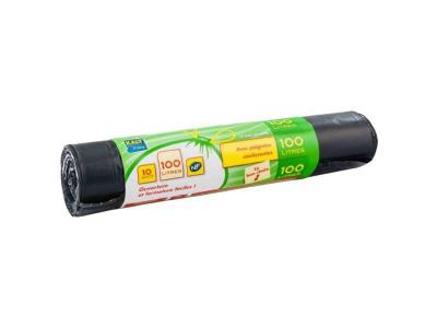 PUBLI EMBAL Sac poubelle avec poign&eacute;es coulissantes x10 - 100 L