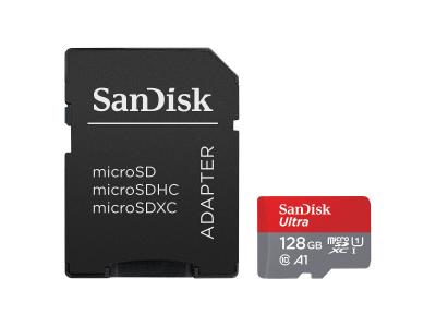 SANDISK  Ultra 128 Go MicroSDXC UHS-I Classe 10 - Neuf