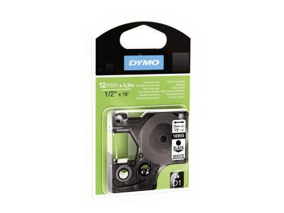 DYMO Rubans D1 haute performance -  - 12x5,5mm - Noir/blanc