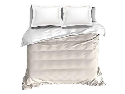 DE WITTE LIETAER  Bumblebee housse de couette - 2-personnes (200x200/220 cm + 2 taies) - 2 stuks (60x70 cm) - Taupe 