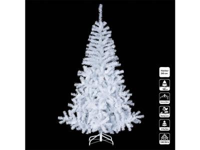 Sapin de No&euml;l artificiel Blanc 2 tons H 210 cm