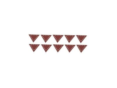 SCHEPPACH Lot de 10 triangles abrasifs  - grain 120 - 7903800603