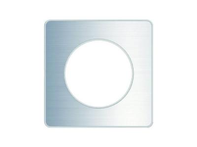 SCHNEIDER ELECTRIC Plaque 1 poste  Odace Aluminium bross&eacute;