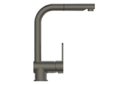 SCHUTTE Mitigeur d'&eacute;vier avec bec r&eacute;tractable london Graphite mat Sch&uuml;tte Noir