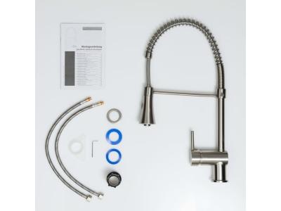 CENTRALE BRICO Sch&uuml;tte mitigeur d'&eacute;vier cornwall acier inoxydable 425829
