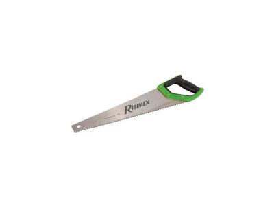RIBIMEX Scie bois &eacute;go&iuml;ne &agrave; main 450mm 7 tpi dents aff&ucirc;t&eacute;es sur 3 c&ocirc;t&eacute;s