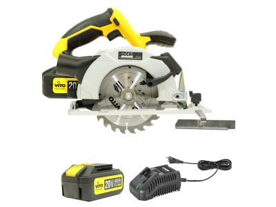 VITO Scie circulaire 20 V POWER + Batterie 4.0 Ah + Chargeur Rapide