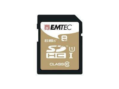 EMTEC  Gold+ - Carte m&eacute;moire flash - 8 Go - Class 10 - SDHC - or