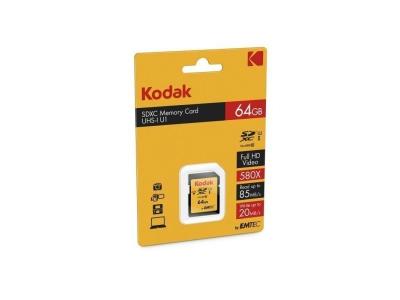 KODAK  - Carte M&eacute;moire SDXC Ultra High Speed - 64 GB - Neuf