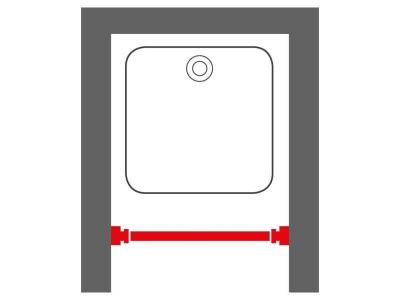 Sealskin Tringle de rideau de douche t&eacute;lescopique 115 cm Gris mat