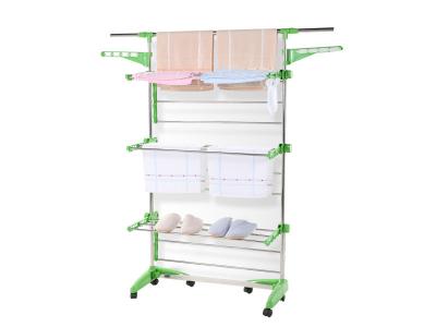 HERZBERG HG-5015 S&eacute;choir &agrave; linge pliable multifonction&8203 Vert - 