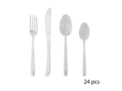 SECRET DE GOURMET Paris prix - m&eacute;nag&egrave;re inox 24 pi&egrave;ces 'orba' argent