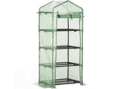OUTSUNNY  - Serre de jardin - Acier galvanis&eacute; - 70x50x160cm - Vert