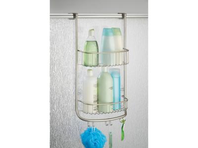 INTERDESIGN Support &agrave; casiers pour porte de douche - 30,5 x 16,5 x 61 cm - Acier