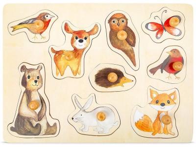 SMALL FOOT  forme puzzle Bosdierenbois junior 9 pi&egrave;ces