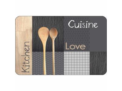 PARIS PRIX Set De Table Cuisine ""cantine"" 28x44cm Noir 