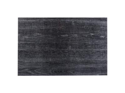 SECRET DE GOURMET Lot de 6 sets de table effet bois - 45,5 x 30,4 cm - Noir