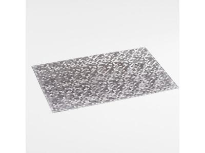 1001KDO D&eacute;cor Line 1790219 Set de Table Domino PVC Argent 45 x 30 cm