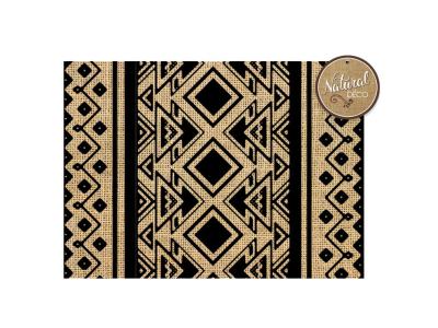 ZEN ET ETHNIQUE Set de table en toile de jute style boh&egrave;me - Ethnik