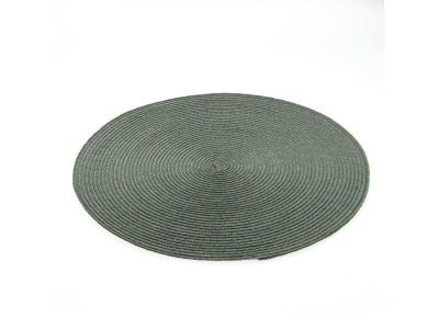 PARIS PRIX Secret de Gourmet - Set de table Tress&eacute; Rond - Diam. 38 cm - Gris - TRESSE