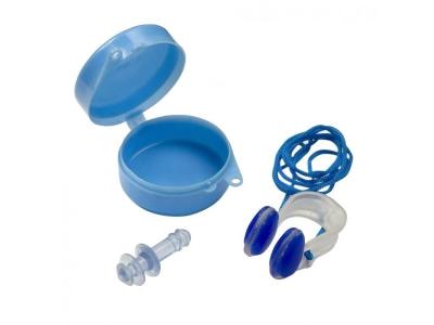 INTEX  Earplugs et pince-nez bleu trois pi&egrave;ces