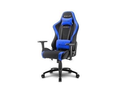 SHARKOON  Chaise, Tissu, Schwarz/Blau, 55 x 57 x 83 cm