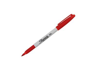  Marqueur permanent Sharpie - pointe ogive fine - Rouge