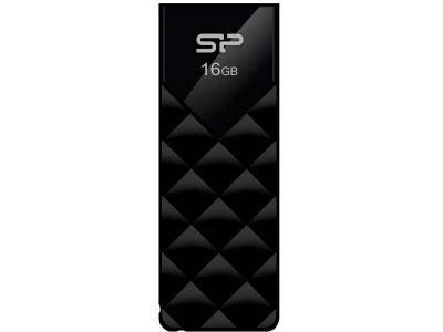 SILICON POWER Pendrive  SP016GBUF2U03V1K 16 GB USB 2.0 Noir 