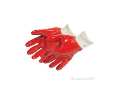 Silverline - Gants en pvc rouges, l 9, l 9
