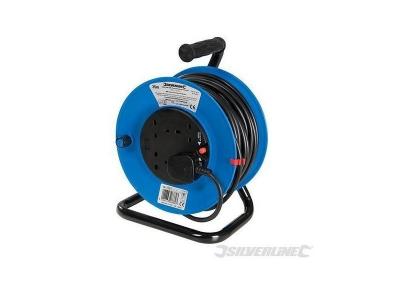 SILVERLINE Rallonge anglaise sur pied 240V - 13 A 25 m - 4 prises