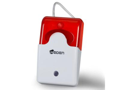 HEDEN Alarme autoaliment&eacute;e pour camera  rouge-blanc