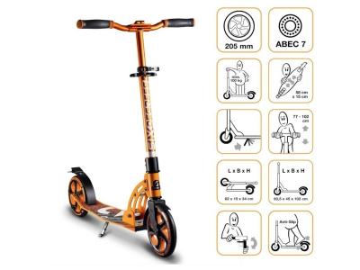  Six Degrees Trottinette Aluminium 205 Mm Orange