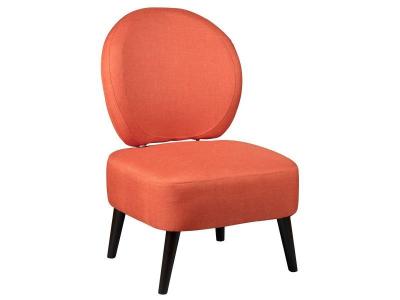 ALTOBUY SKALAN - Fauteuil Crapaud Tissu Coloris Corail - 