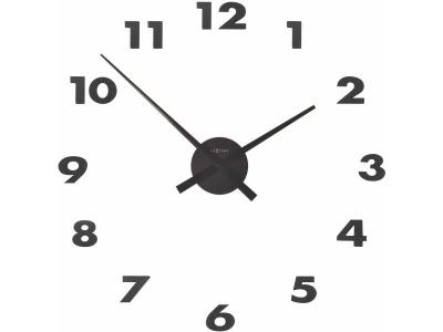 Nextime horloge murale - small hands- aluminium - argent &oslash; 48cm