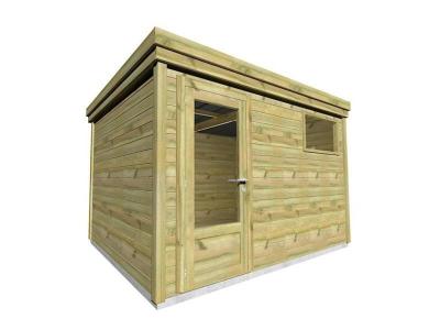 ABRI FRANCAIS Abri de jardin Autoclave - Avec porte vitr&eacute;e et fen&ecirc;tre - 10.4m2 / 3.3 x 2.5m