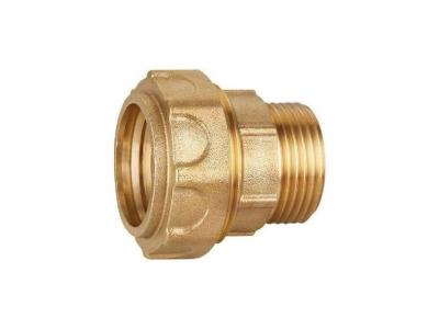 SOMATHERM Raccord laiton droit Serrage Ext&eacute;rieur pour tube PE &Oslash;25 mm - M&acirc;le 3/4