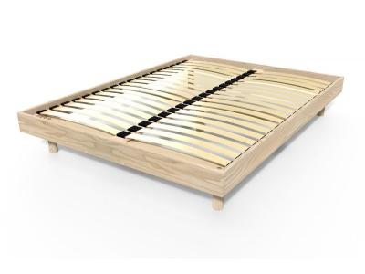 ABC MEUBLES  Sommier &agrave; lattes 2 places bois Kit No&eacute; - 160x200 - Brut